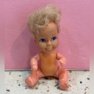 Vintage 1981 Mini Kidco Baby Doll Blue Eyes Freckles 80s Toy